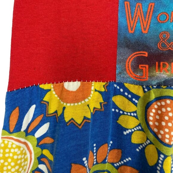 Tee Shirt Dress Small Montana Powwow MMIWG Statement Upcycled Gundrun Sjoden - Picture 11 of 11